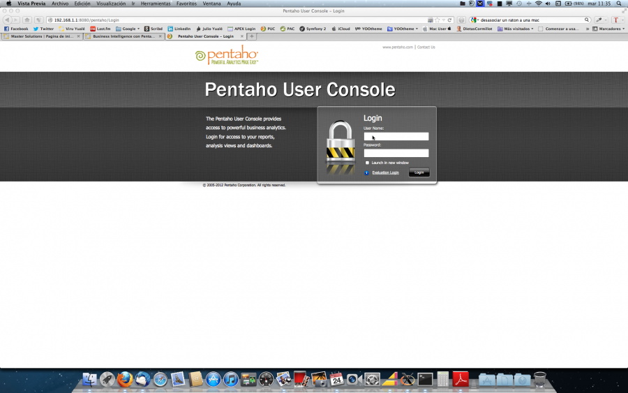 Pentaho User Console (PUC)